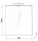 Oglinda baie, Savini Due reversibila cu lampa led, 60 x 80 cm. Poza 258