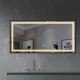 OGLINDA BAIE INFINITY DREPTUNGHIULARA, ILUMINARE LED 3 CULORI, 120X60 CM, RAMA ALUMINIU NEAGRA, FUNCTIE DEZABURIRE, CEAS. Poza 388