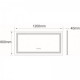 OGLINDA BAIE CRONOS DREPTUNGHIULARA, ILUMINARE LED 3 CULORI, 120X60 CM, FUNCTIE DEZABURIRE, INTRERUPATOR TOUCH, CEAS. Poza 412